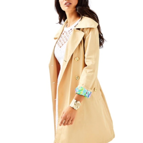 Lilly Pulitzer Jackets & Blazers - NWT Lilly Pulitzer Trench Coat